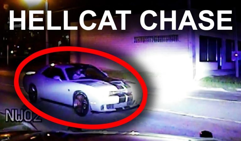 Hellcat Outruns Cops & Police Helicopter In INSANE Chase