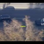 Police chase scene on highway at 54 mph.