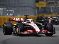 Formula 1 car racing on track