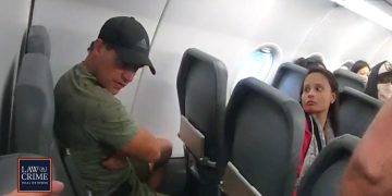 Passengers seated on an airplane