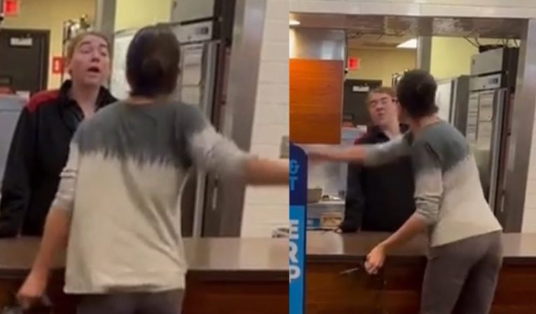 Karen Goes Nuclear And Slaps Worker at McDonald’s Karen Goes Nuclear And Slaps Worker at McDonald’s