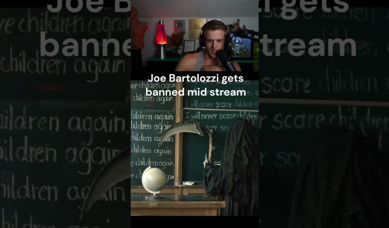 Joe Bartolozzi gets banned mid-stream