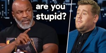 Two men discussing; one says 'are you stupid?'