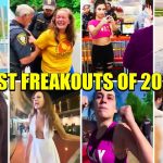 Collage of dramatic public freakouts, 2021.
