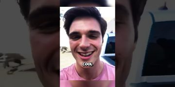 Smiling person with 'cool' text overlay