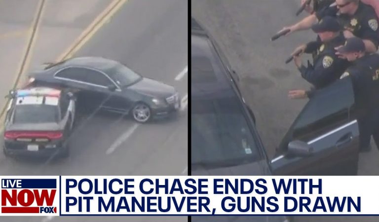 Crazy high-speed chase: Suspect in Mercedes-Benz hits 100+ MPH | LiveNOW from FOX