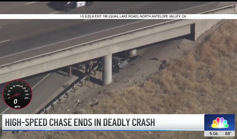 High-speed chase ends in deadly crash in Antelope Valley