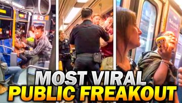 People arguing on public transport, viral incident.