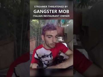 Streamer threatened by gangster mob at restaurant.
