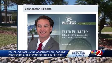 Palm Bay councilman charged with DUI, drug possession.