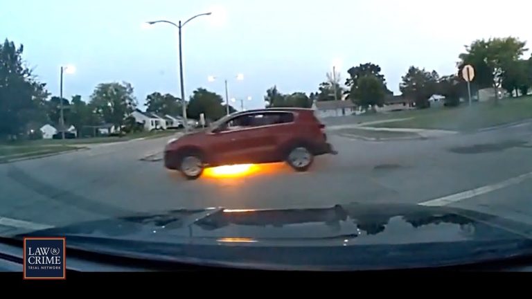Car drifting with sparks on the road.