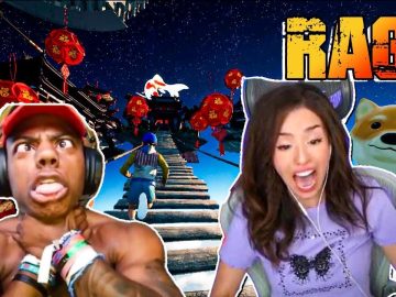 Gamers reacting live with intense and exciting expressions.
