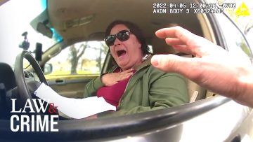Police body camera footage during traffic stop interaction