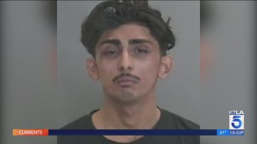 Mugshot portrait with news station logo.