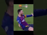 Barcelona player celebrating goal against Liverpool, 3-0.