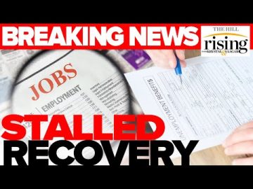 Jobs report shows stalled economic recovery news.