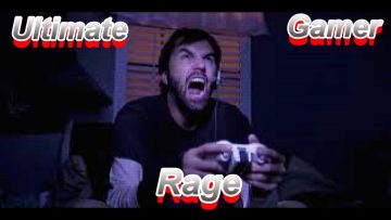Person intensely gaming, showing frustration and rage.