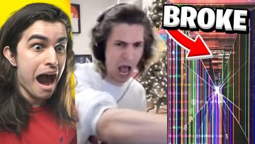 Excited reactions and broken screen with arrow pointing.