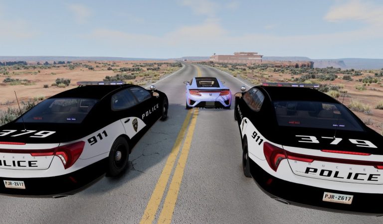 Epic Police Chase Fails 😱 – BeamNG Drive