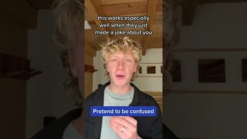 Person sharing advice on handling jokes about you.