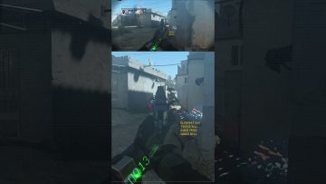 First-person shooter game play with elimination messages.
