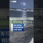 Washington plane crash footage over water
