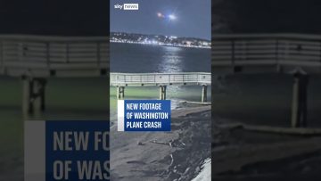 Washington plane crash footage over water