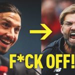 Smiling man and angry shouting man with text.