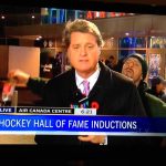 Reporter live at Hockey Hall of Fame event.