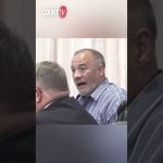 Man speaking during a courtroom discussion on Court TV.