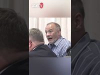 Man speaking during a courtroom discussion on Court TV.