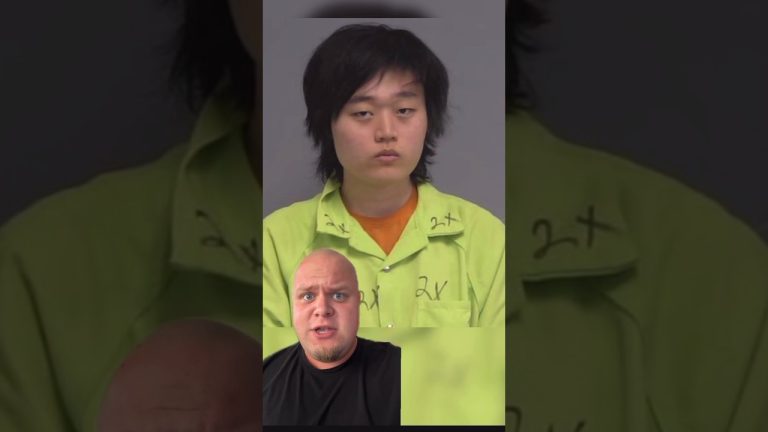 Person in green jumpsuit and another person talking.