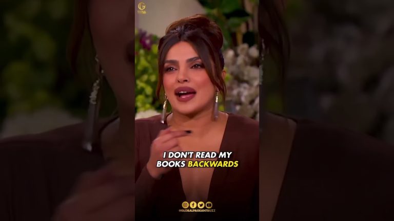 Woman discussing reading habits on talk show.