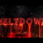 Meltdown text with fiery, dripping effect