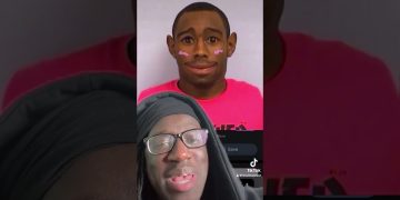 Funny face filter on live video screenshot