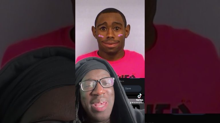 Funny face filter on live video screenshot