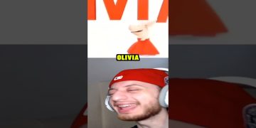 Person laughing while watching cartoon Olivia.
