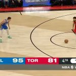 Milwaukee vs Toronto basketball game, score 95-81.