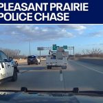 Police car chase on highway
