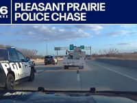 Police car chase on highway
