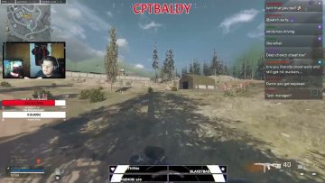 Gamer streaming Call of Duty gameplay live.