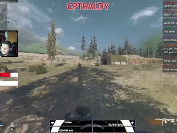 Gamer streaming Call of Duty gameplay live.
