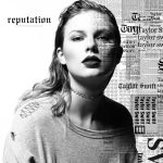 Black and white album cover with newspaper effect.