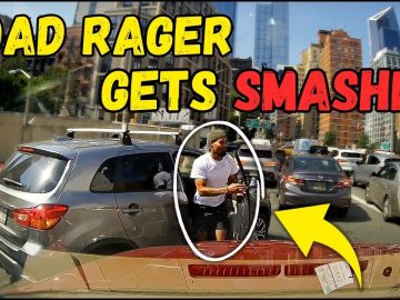 Road rage incident caught in city traffic