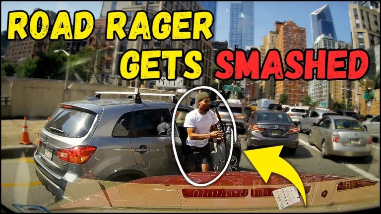Road rage incident caught in city traffic
