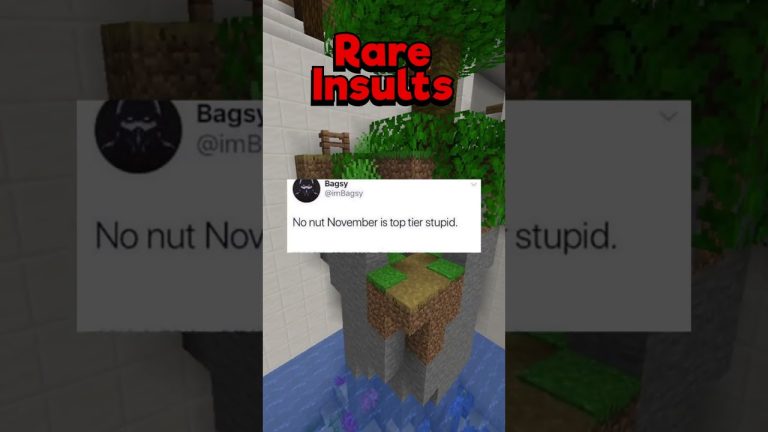 Rare Insults meme about No Nut November.