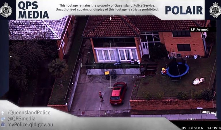 Queensland Police Helicopter Footage of Pursuit From Wallangarra to Mansfield
