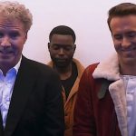 People smiling inside an elevator