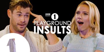 Two people on BBC Radio 1 Playground Insults.