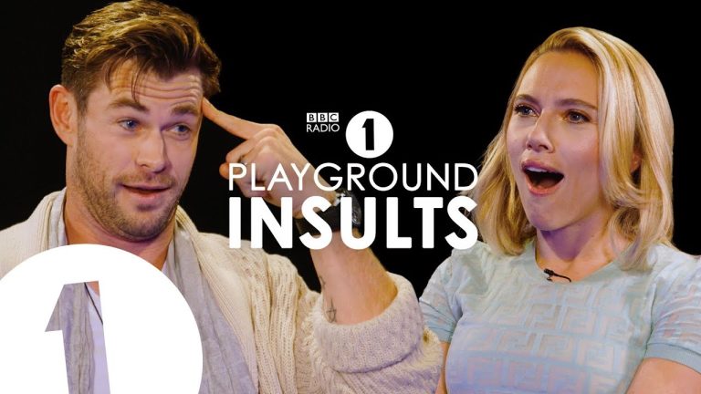 Two people on BBC Radio 1 Playground Insults.